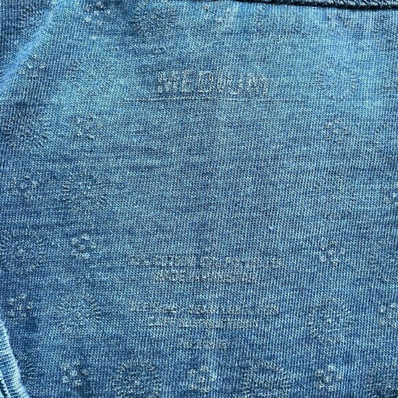 Pressbox Crewneck Short Sleeve T-Shirt Cotton Blend Blue Casual Size Medium - Picture 5 of 5